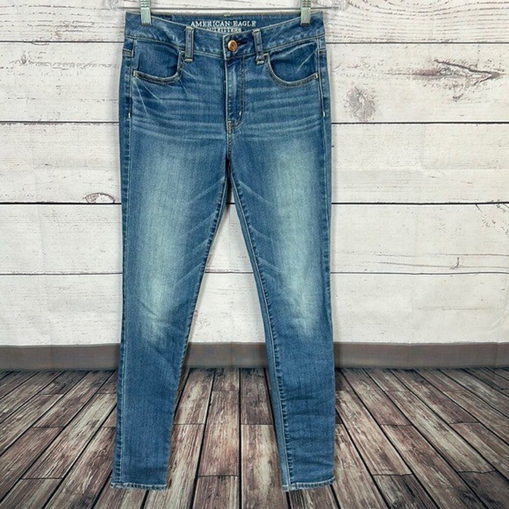 American Eagle Jeans Womens 0 Blue highest Rise Jegging Stretch‎ Casual